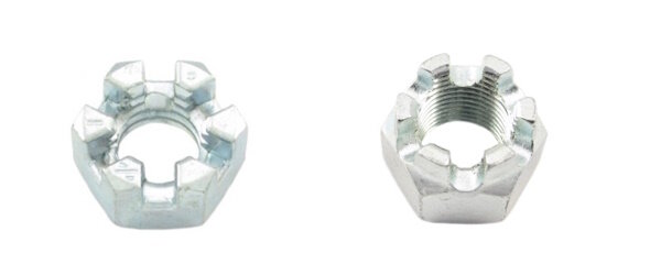 Kronenmuttern / Schlitzmuttern