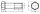 Sechskantschraube 1/4-20 UNC x 1 3/4 (ähnl. DIN 931), Edelstahl 18-8, blank
