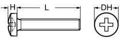 Linsenschraube mit Kreuzschlitz PH 6-32 UNC x 5/8 Stahl verzinkt