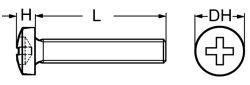 Linsenschraube mit Kreuzschlitz PH 10-24 UNC x 5/8 Edelstahl A2
