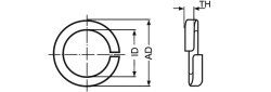 Federring No.10 Stahl verzinkt